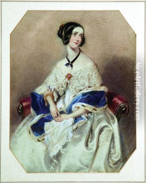 Portrait Of A Lady Oil Painting - Fanny Doetger Corbaux