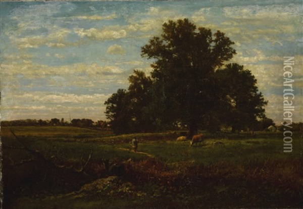 The Oaks, Durham Oil Painting - George Inness