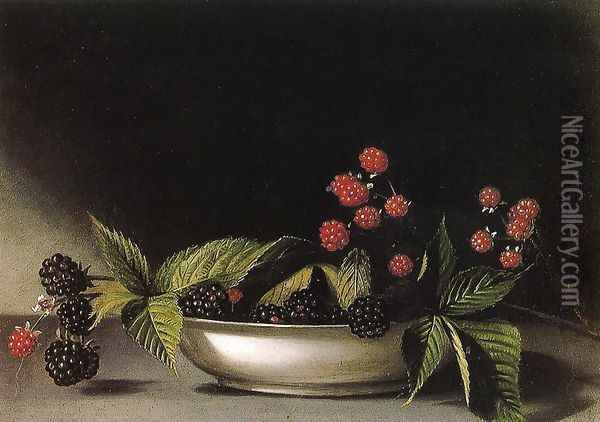 Blackberries Oil Painting - Raphaelle Peale
