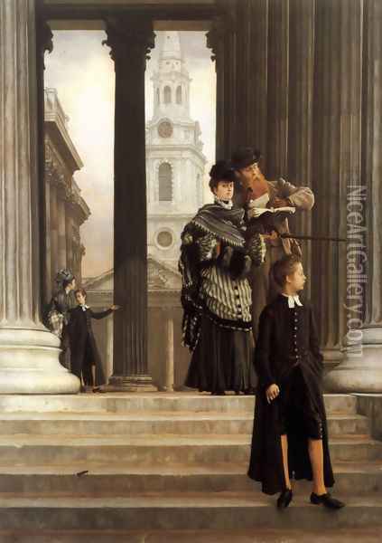 London Visitors 1874 Oil Painting - James Jacques Joseph Tissot