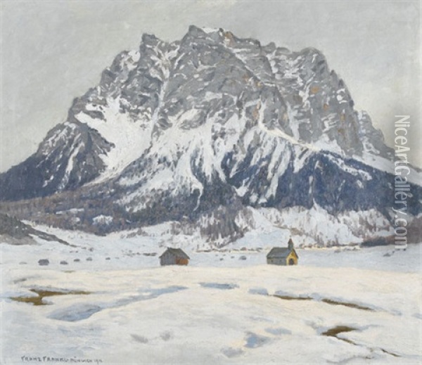Deutschlands Hochster Berg Oil Painting - Franz Xaver Frankl