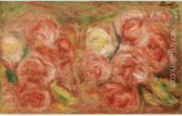 Roses Oil Painting - Pierre Auguste Renoir
