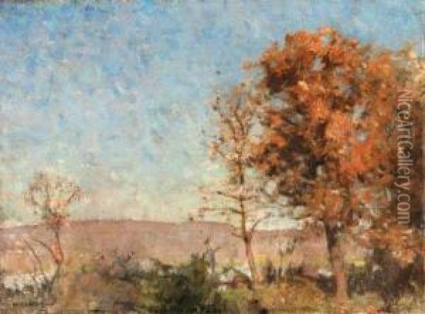 Autumn Landscape Oil Painting - William Langson Lathrop