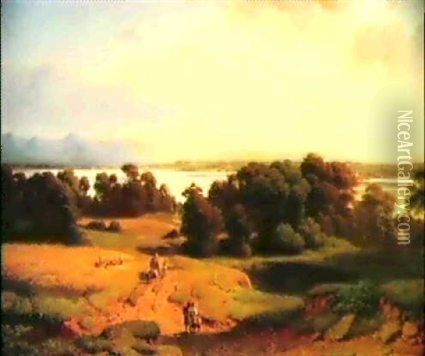 Getreideernte Am Starnberger See Oil Painting - Wilhelm Bode