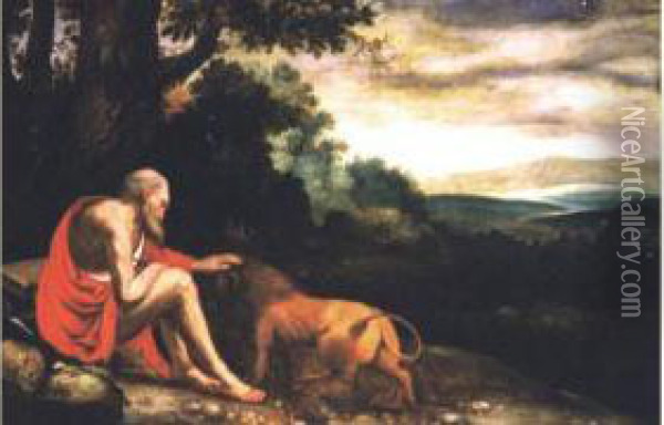 Saint Jerome Oil Painting - Johann Konig