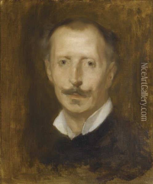 Portrait De Camille De Vercy Oil Painting - Eugene Carriere