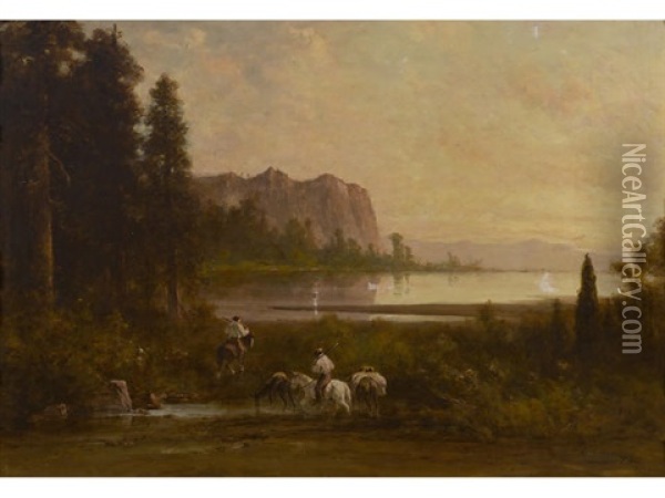 Above The South Fork Of The Merced River Oil Painting - Thomas Hill