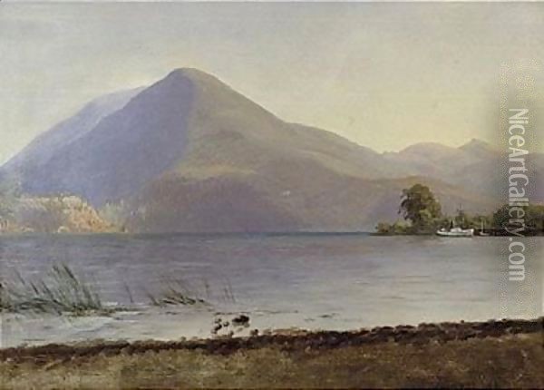 Hudson River Oil Painting - Albert Bierstadt