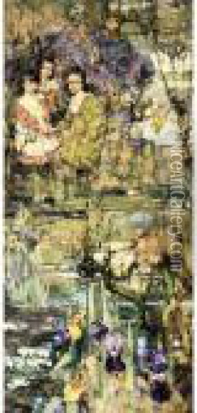 Galloway Maidens Oil Painting - Edward Atkinson Hornel