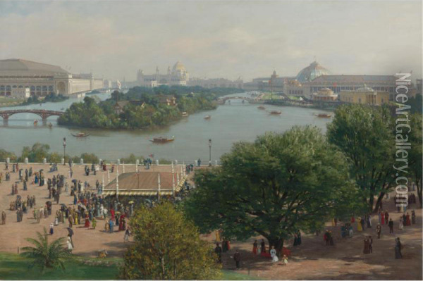 World's Columbian Exposition, Chicago Oil Painting - Franz Biberstein