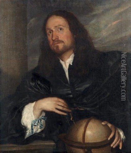 Portrait D'un Geographe Oil Painting - Jonson van Ceulen