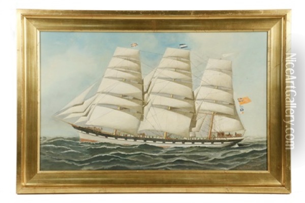 Portrait Of British Clipper Ship 