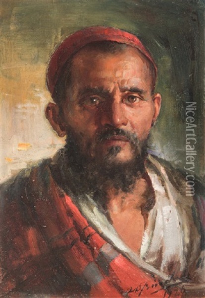 Portrait Eines Mannes Oil Painting - Antonio Xavier Trindade