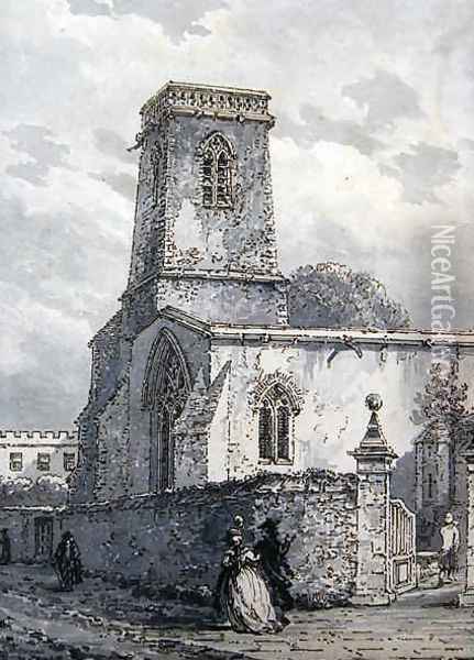 St Peter in the East Church Oil Painting - Thomas Hearne