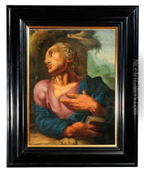 Der Apostel Judas Thaddaus Oil Painting - Hendrik Goltzius