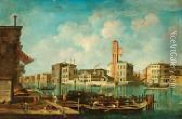 Hans Efterfoljd, Motiv Fran Venedig Oil Painting - (Giovanni Antonio Canal) Canaletto