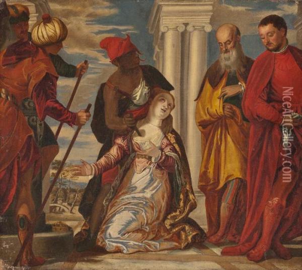 Martirio De S. Giustina Oil Painting - Paolo Veronese (Caliari)