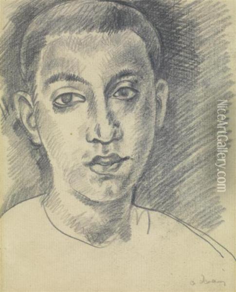 Portrait De Jeune Homme Oil Painting - Andre Derain