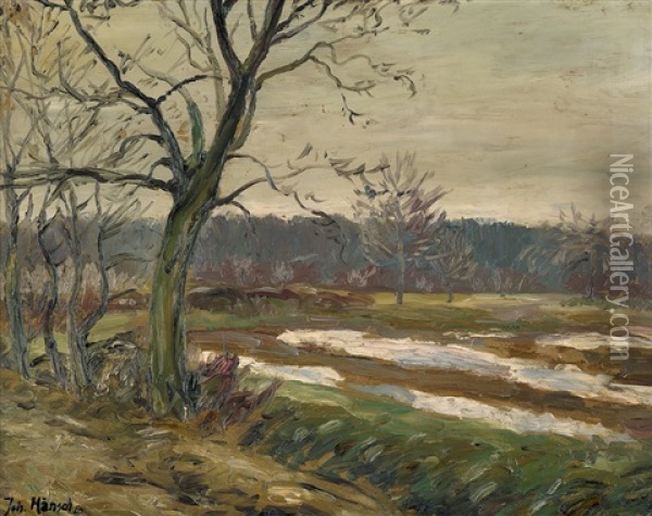 Markische Landschaft Oil Painting - Johannes Haensch