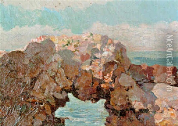 Pescatore A Capri Oil Painting - Bernardo Hay