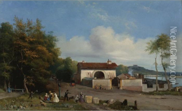 Bois De Saint-cloud Oil Painting - Constant Troyon