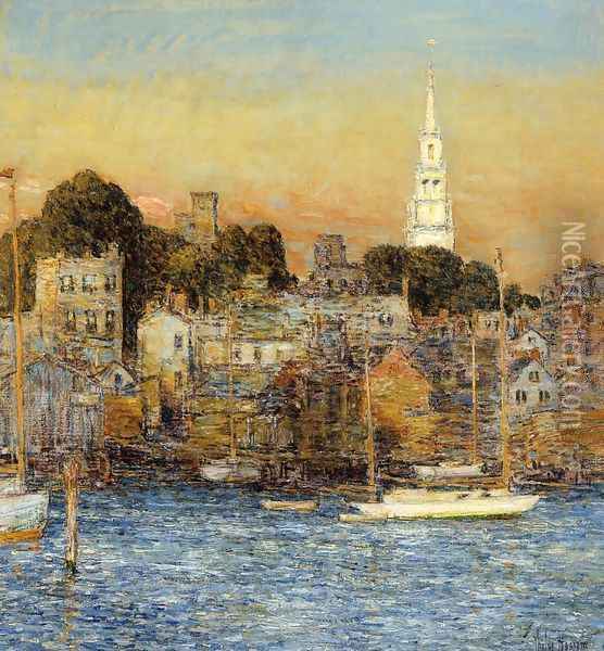Newport, October Sundown Oil Painting - Frederick Childe Hassam