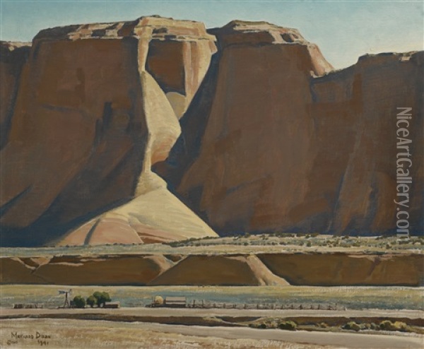 Canyon Ranch Oil Painting - Maynard Dixon