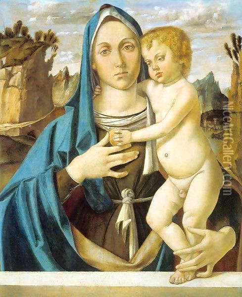 Madonna and Child 3 Oil Painting - Bartolomeo Montagna