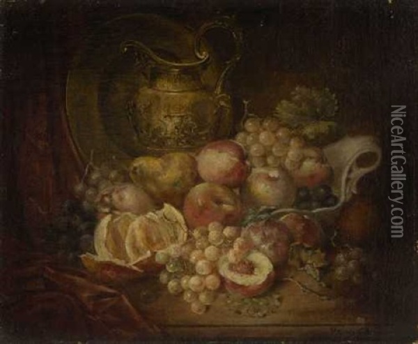 Stillleben Mit Fruchten Oil Painting - Joseph Henri Condamin