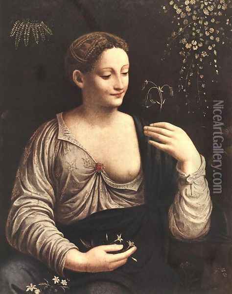 Flora 1517-21 Oil Painting - Francesco Melzi