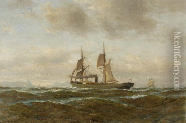 Marine Oil Painting - August Bohnhorst
