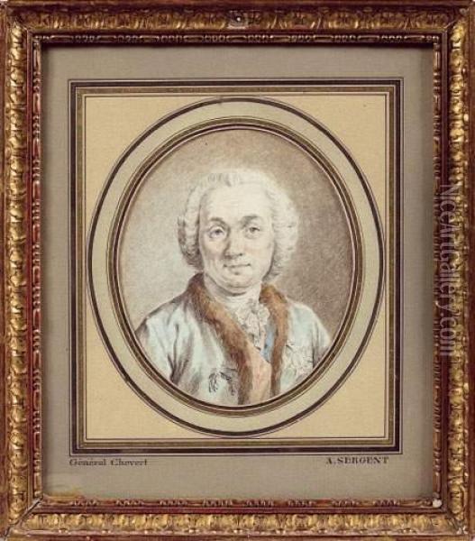 Le General Francois De Chevert Oil Painting - Antoine Louis Fr. Sergent-Marceau