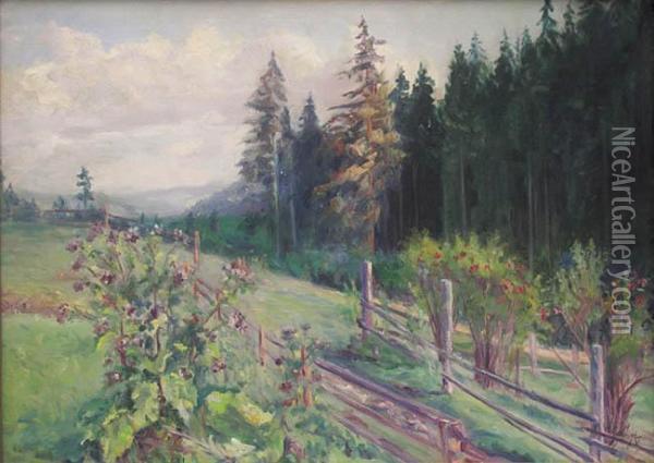 Pejzaz Gorski Oil Painting - Wladyslaw Mihailov. Galimski