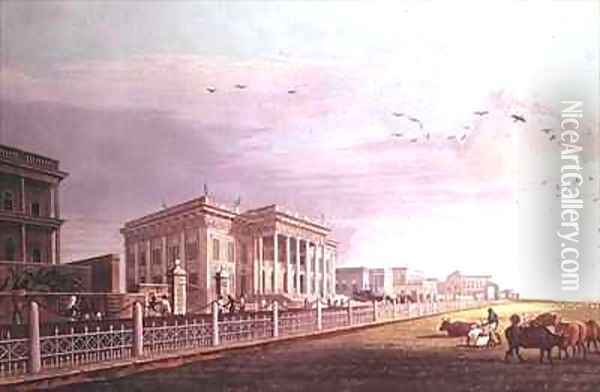 Town Hall Calcutta Oil Painting - Fraser, James Baillie