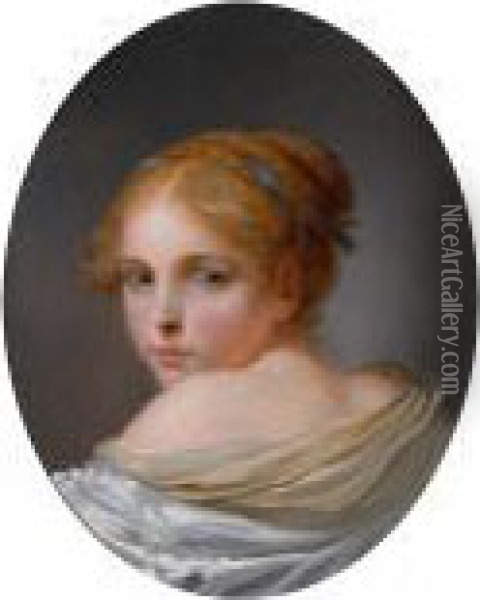 La Pudeur Agacante - Il Pudore Molesto Oil Painting - Jean Baptiste Greuze