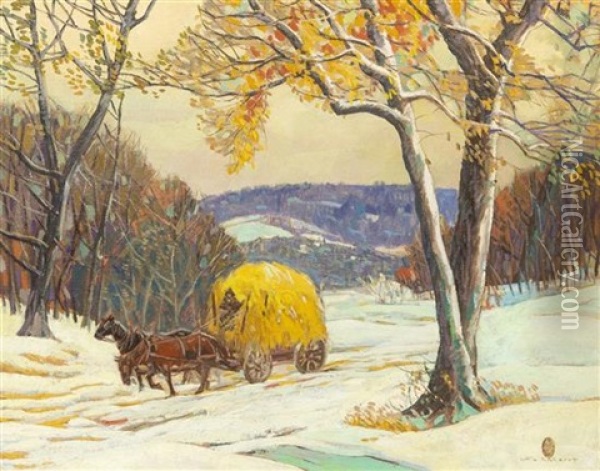 Abounding In Snow Oil Painting - Carl Rudolph Krafft