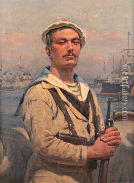 Le Fusilier Marin Toile Oil Painting - Paul C.F. Jobert