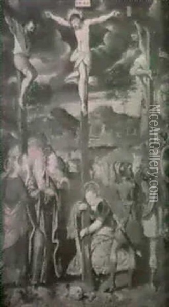 La Crucifixion Oil Painting - Friedrich Sustris