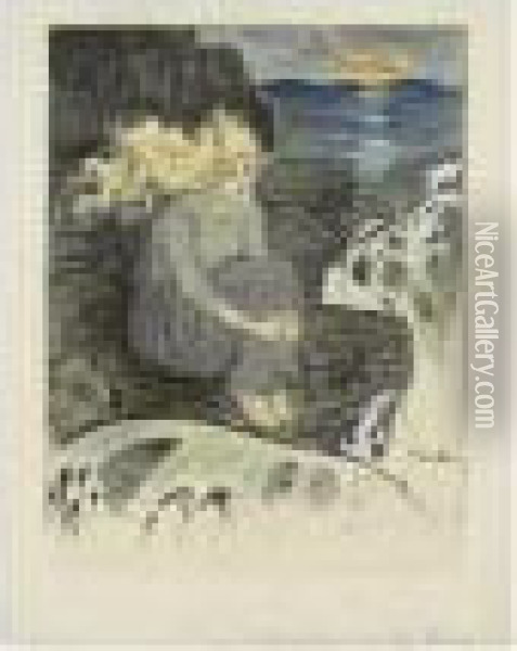 La Sirene Oil Painting - Theophile Alexandre Steinlen