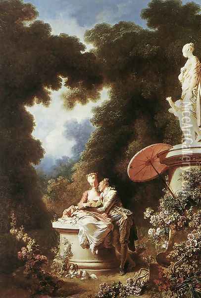 The Confession of Love 1771 Oil Painting - Jean-Honore Fragonard