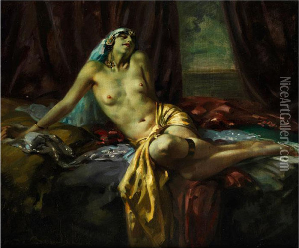 Fatima Oil Painting - Arnulf De Bouche