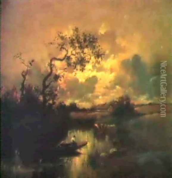 Vor Dem Gewitter Oil Painting - Jules Dupre