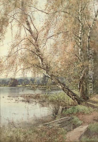 Autumn Morning Oil Painting - Wilfred Williams Ball