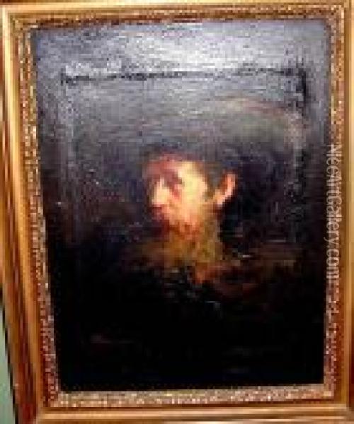 Possibly A Self Portrait, Bust Length, In The Manner Of Velasquez Oil Painting - George-Paul Chalmers