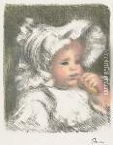Enfant Au Biscuit (jean Renoir) Oil Painting - Pierre Auguste Renoir