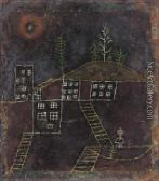 Bescheidene Heimat Oil Painting - Paul Klee