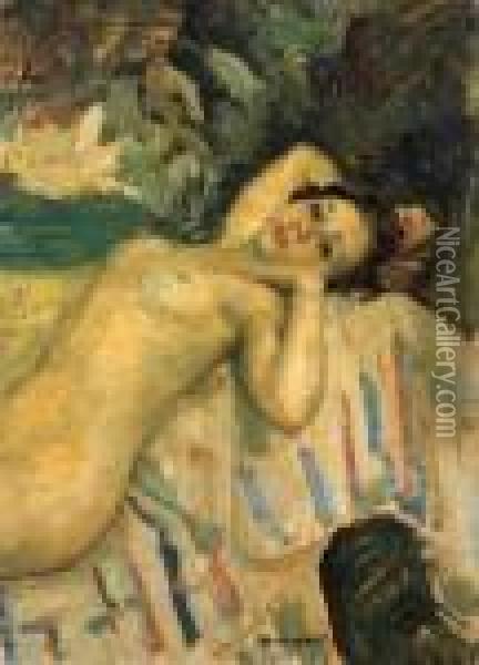 Nudo Di Donna Oil Painting - Giuseppe Amisani