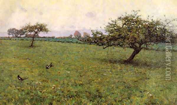A Field Kerlaouen 1887 Oil Painting - Arthur Wesley Dow