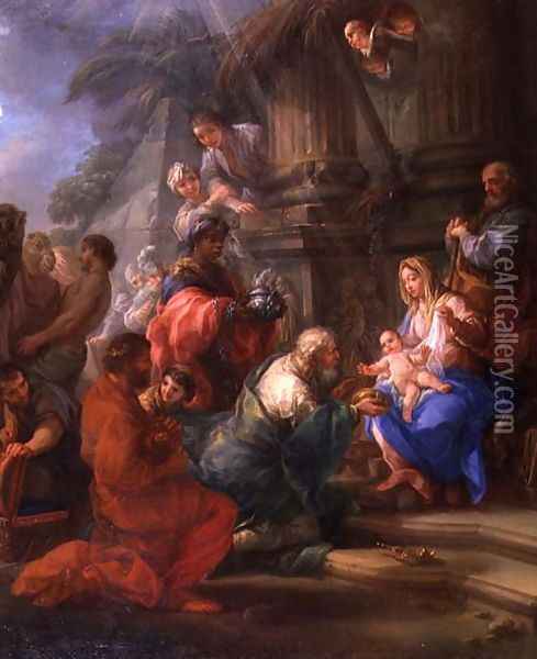 The Adoration of the Magi Oil Painting - Antonio Cavalucci