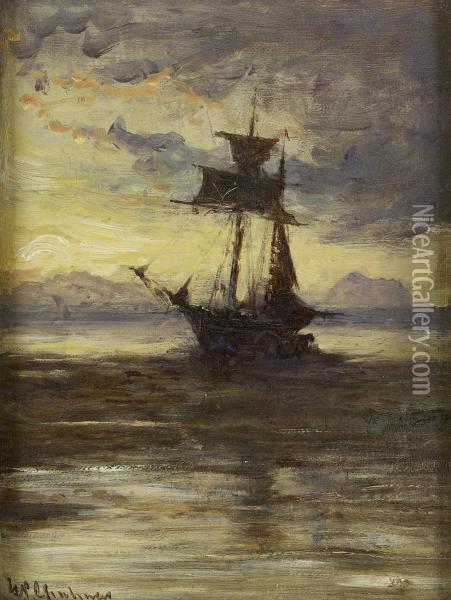 Off The Coast Of Holland Oil Painting - George-Paul Chalmers